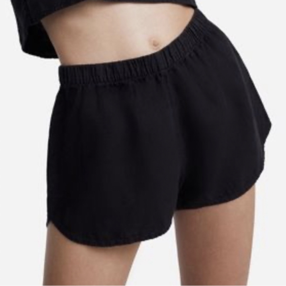 MATE the Label organic linen black shorts, size Medium